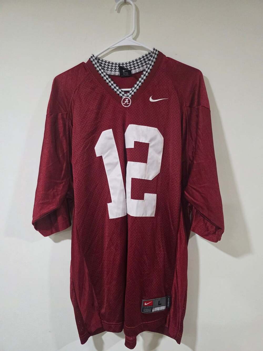 Vintage Nike Team Alabama Crimson Tide Football Jersey Number 12 Size L